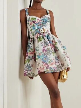 Zimmermann Matchmaker Floral Mini Dress 0P